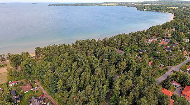 Vy över området Badgästen i Varamon.