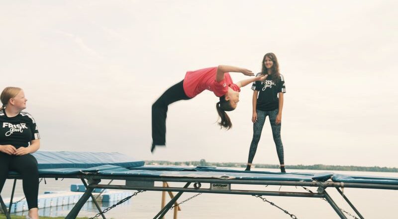 Trampolin med Frisksportarna