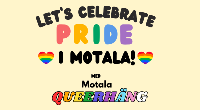 Affisch för Pridefestival i Motala