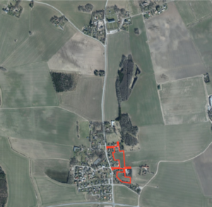 Orienteringskarta över planområde i Klockrike.