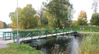 Treöresbron över Göta kanal.