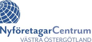 Logotyp Nyföretagarcentrum Västra Östergötland.