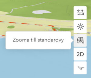 Bild som visar menyn för analys av innehållet i kartmodellen för Motala i 3D.