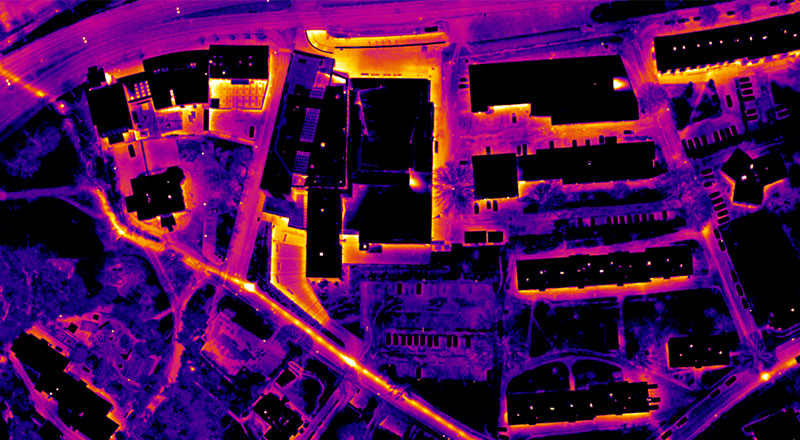 Vattenfall granskar fjärrvärmenätet med flygplan